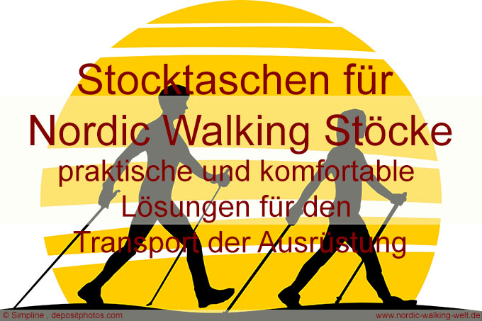  Nordic Walking Stocktasche - Walkingstöcke sicher transportieren